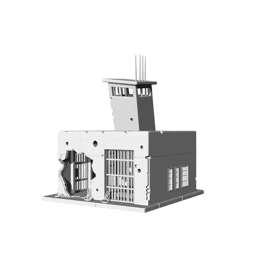 MRY-SFW LYTB228  3D Printed Post-Apocalyptic Abandoned Prison Terrain   Tabletop Wargaming Scenery