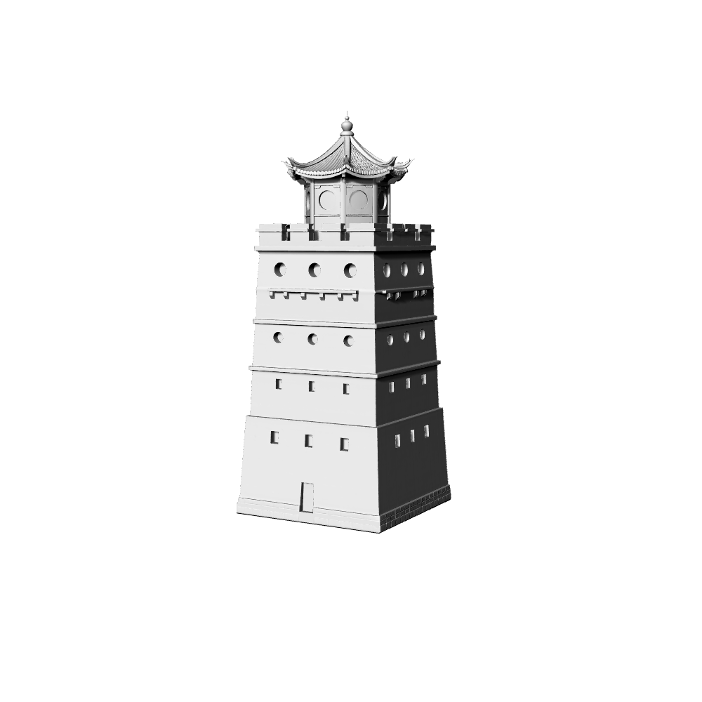 MRY-SFW LYTB302  Miniature Scene Building Model Historical Watchtower Building