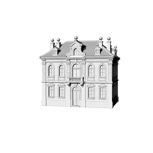 MRY-SFW LYTB303  Miniature Scene Building Model European Baroque Classical Building