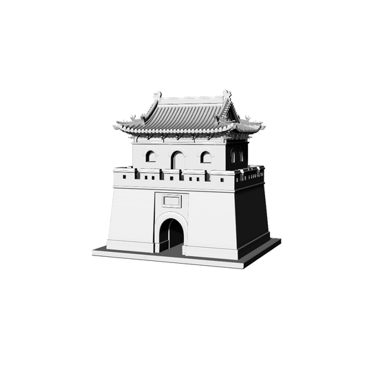 MRY-SFW LYTB317  Miniature Scene Building Model Chinese Classical Style Bell Tower Building