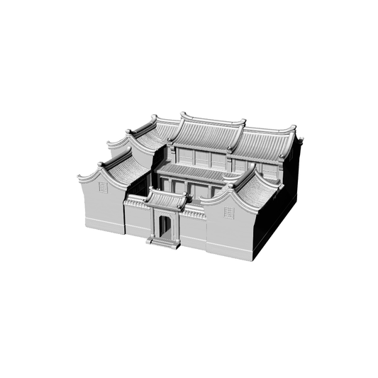 MRY-SFW LYTB319  Miniature Scene Building Model Ming And Qing Traditional Residential Building