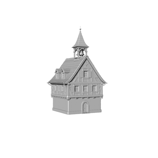 MRY-SFW LYTB321  Miniature Scene Building Model Alsace Half Timbered Bell Tower
