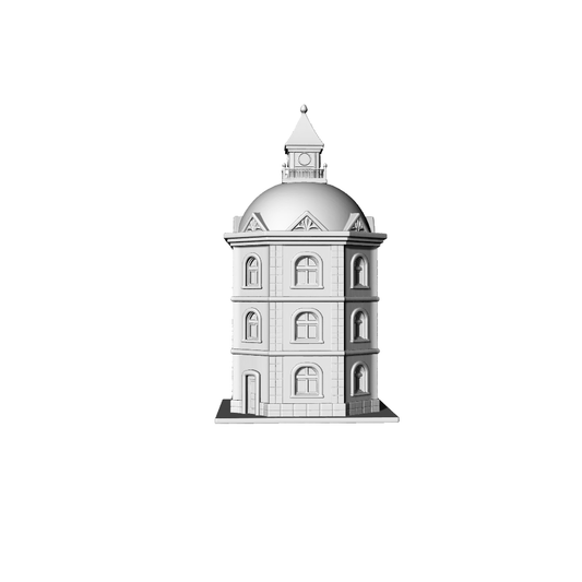 MRY-SFW LYTB326  Miniature Scene Building Model Baroque Style City Apartment Tower Desktop Building