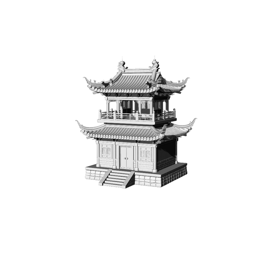 MRY-SFW LYTB328  Miniature Scene Building Model Chinese Double Eave Pavilion Ming And Qing Official Style Chinese Ancient Style Ornament