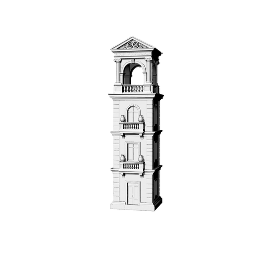 MRY-SFW LYTB332  Miniature Scene Building Model Italian Renaissance Tower Neoclassical Aesthetics Ornament