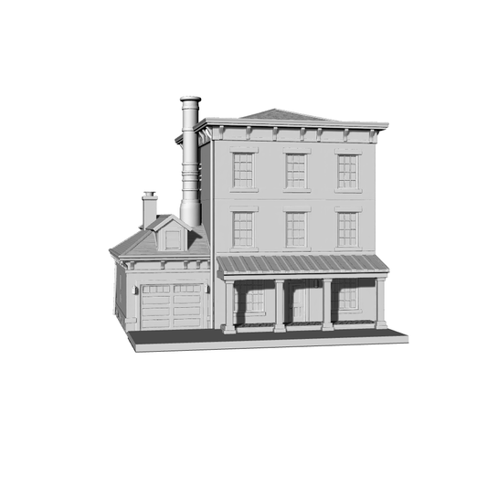 MRY-SFW LYTB343  Miniature Scene Building Model American Retro Style Townhouse Single Small Factory