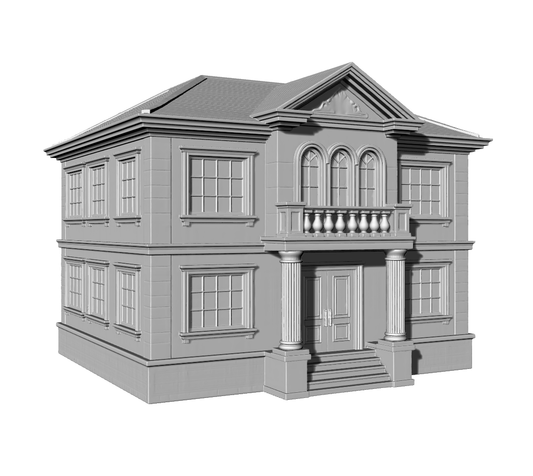 MRY-SFW LYTB344  Miniature Scene Building Model European Classical Style Double Single Building Desktop Building Ornament