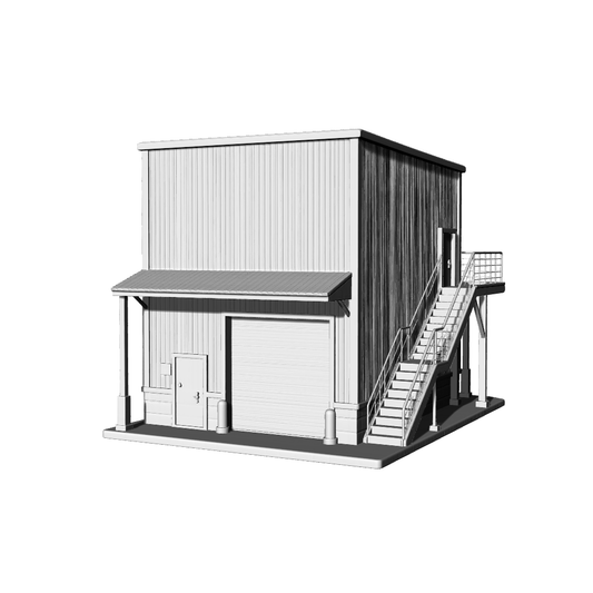 MRY-SFW LYTB346  Miniature Scene Building Model American Industrial Style Warehouse Model Freight Warehouse
