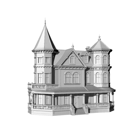 MRY-SFW LYTB349  Miniature Scene Building Model Victorian Style Multi Storey Retro Luxury Building Ornament