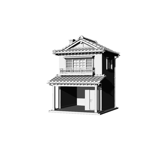 MRY-SFW LYTB352  Miniature Scene Building Model Japanese Traditional Double Machiya Oriental Scene Building Building Ornament