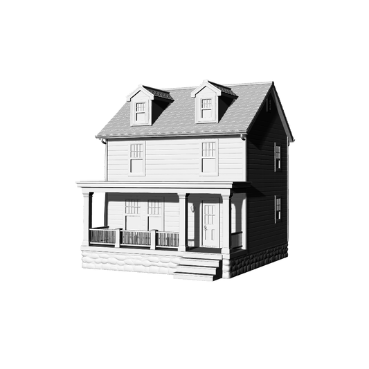 MRY-SFW LYTB356  Miniature Scene Building Model American Double Suburban Single Residential Building Desktop Ornament