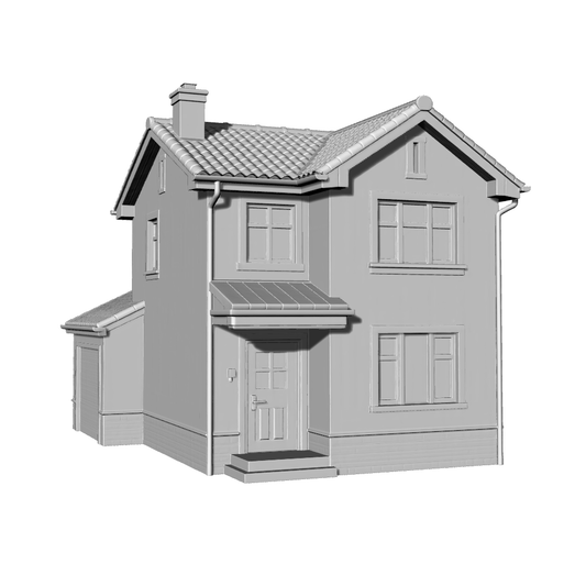 MRY-SFW LYTB357  Miniature Scene Building Model Modern European Two Storey Residential Suburban Residential Building Ornament
