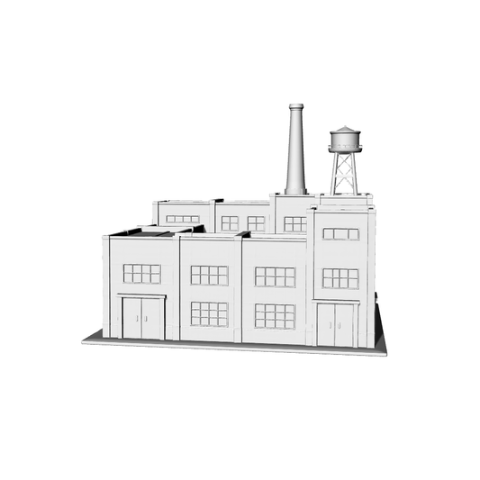 MRY-SFW LYTB358  Miniature Scene Building Model Modern Heavy Industry Factory Building Sandbox Building