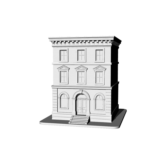 MRY-SFW LYTB363  Miniature Scene Building Model Neoclassical Three Storey Corner Public Building Ornament