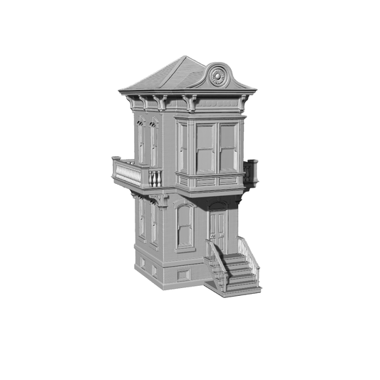 MRY-SFW LYTB365  Miniature Scene Building Model American Retro Double Attic Building