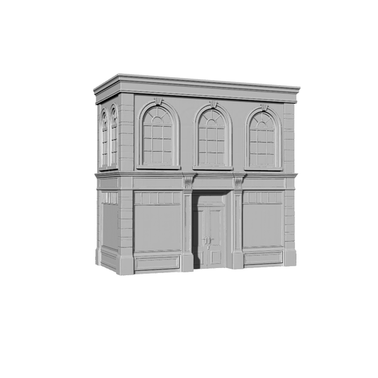 MRY-SFW LYTB367  Miniature Scene Building Model Neoclassical Style Double Street Shop
