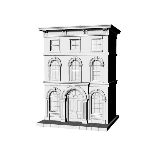 MRY-SFW LYTB370  Miniature Scene Building Model Italian Style Three Storey Street Shop Miniature Street View Board Game Scene Model
