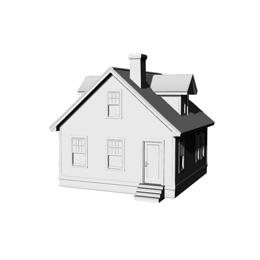 MRY-SFW LYTB372  Miniature Scene Building Model American Country Style Single Storey Residential Building