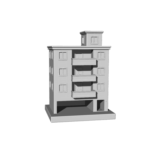 MRY-SFW LYTB380  Miniature Scene Building Model Modern Style Multi Storey Commercial And Residential Mixed Building City Scene Building Ornament