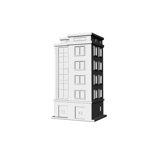 MRY-SFW LYTB381  Miniature Scene Building Model Modern Commercial Building City Street View Building Desktop Ornament