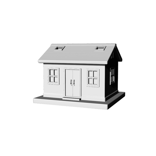 MRY-SFW LYTB384  Miniature Scene Building Model Country Style Simple Single Storey Cottage Desktop Building Ornament