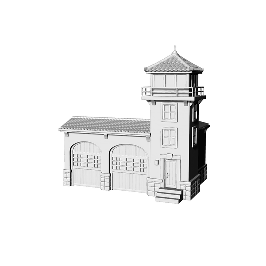 MRY-SFW LYTB390  Miniature Scene Building Model Early European Industrial Style Fire Building Model