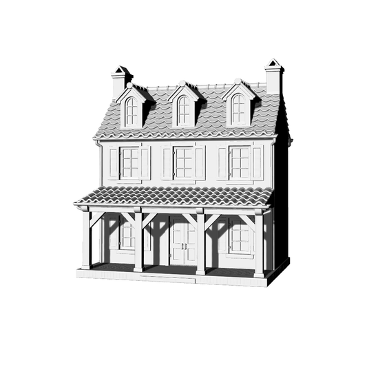 MRY-SFW LYTB392  Miniature Scene Building Model French Country Style Double Attic Building Ornament