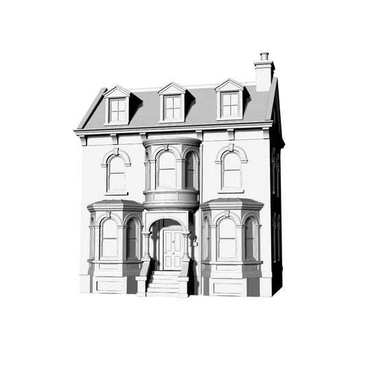 MRY-SFW LYTB396  Miniature Scene Building Model American Victorian Style Townhouse Single Building Ornament