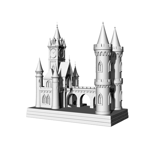 MRY-SFW LYTB397  Miniature Scene Building Model Gothic Fantasy Castle Building Decor Desktop Decor
