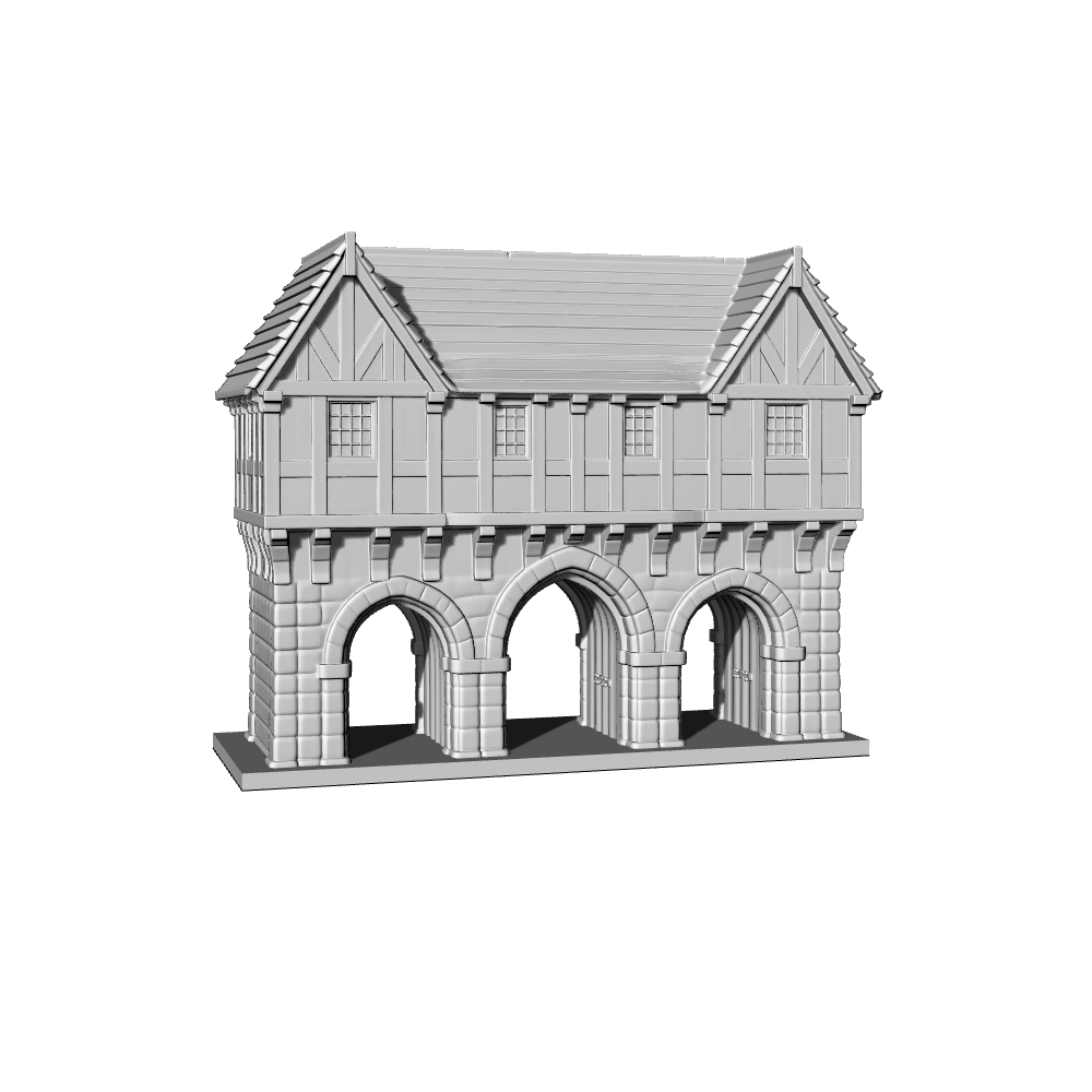 MRY-SFW LYTB413  Miniature Scene Building Model Medieval Tudor Style Gate Building