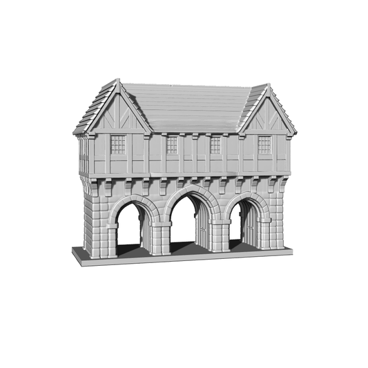 MRY-SFW LYTB413  Miniature Scene Building Model Medieval Tudor Style Gate Building