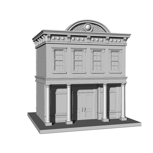 MRY-SFW LYTB418  Miniature Scene Building Model Neoclassical Style Two Story Townhouse Shop Building Decor