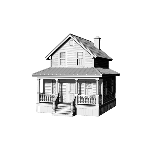 MRY-SFW LYTB422  Miniature Scene Building Model American Country Style Single Farmhouse Country Building Model