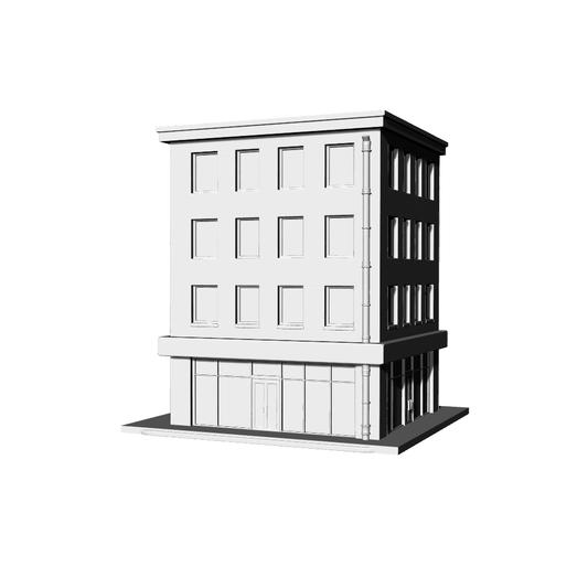 MRY-SFW LYTB435H  Miniature Scene Building Model Modern Japanese Minimalist Single Bank