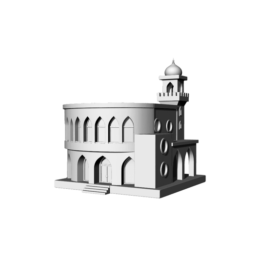 MRY-SFW LYTB437  Miniature Scene Building Model Modern Middle East Islamic Style Single Bank