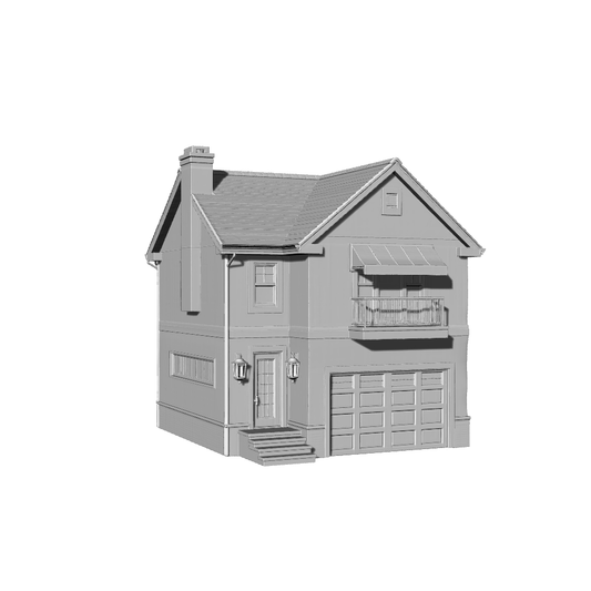 MRY-SFW LYTB438A  Miniature Scene Building Model Modern American City Villa