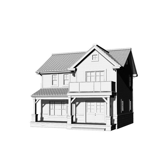 MRY-SFW LYTB439A  Miniature Scene Building Model Modern American Country Style Villa