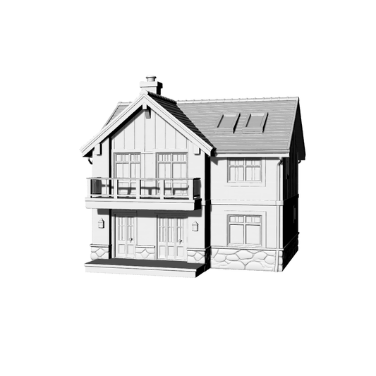 MRY-SFW LYTB439B  Miniature Scene Building Model Modern American Country Style Villa