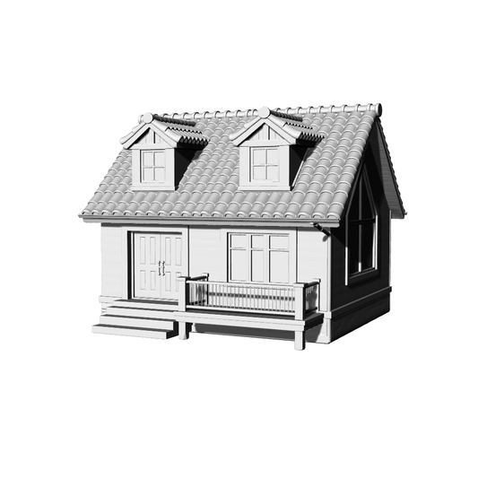 MRY-SFW LYTB440C  Miniature Scene Building Model Colonial Revival American Country Villa