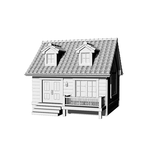 MRY-SFW LYTB440D  Miniature Scene Building Model Colonial Revival American Country Villa
