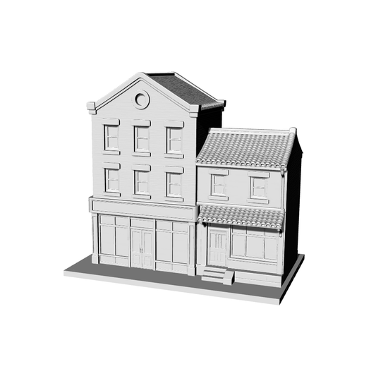 MRY-SFW LYTB448A  Miniature Scene Building Model Chinese Western Style City Retro Commercial Residential Building