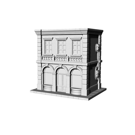 MRY-SFW LYTB449  Miniature Scene Building Model European Town Retro Style Single Family Shop Building Model