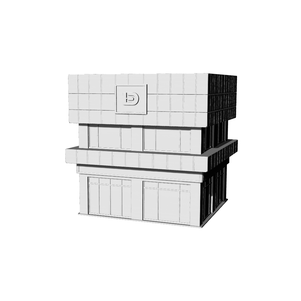 MRY-SFW LYTB453B  Miniature Scene Building Model Modern Minimalist Financial Building Model Bank Building Ornament