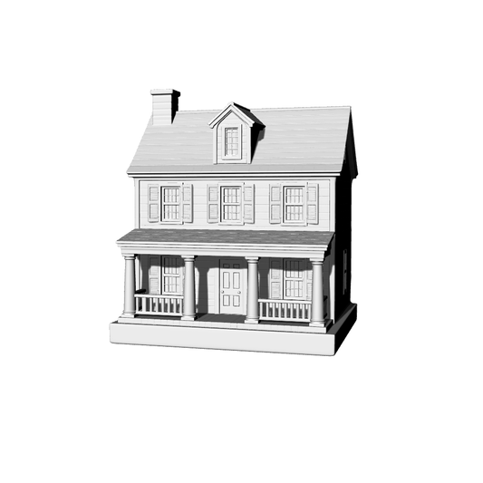 MRY-SFW LYTB462E  Miniature Scene Building Model American Two Story Single Family Cottage Rural Residence