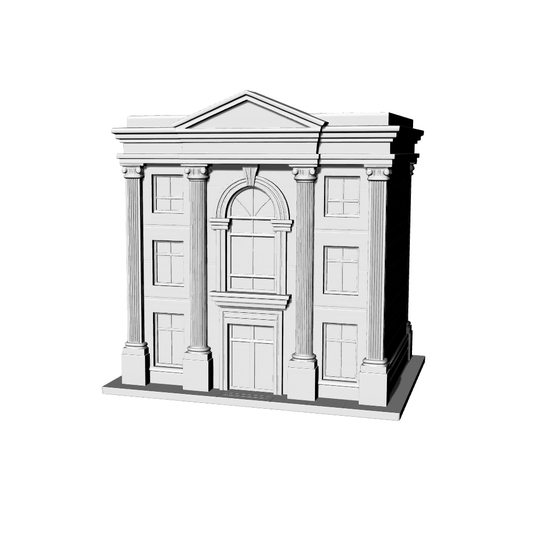 MRY-SFW LYTB464G  Miniature Scene Building Model European Classical Style Three Story Street Facing Shop Building
