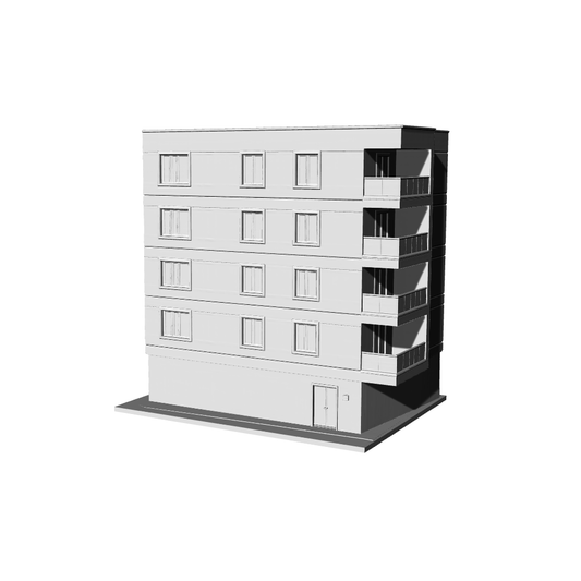 MRY-SFW LYTB468C  Miniature Scene Building Model Modern Neoclassicism Style Commercial Residential Integrated Multi Story Apartment Building