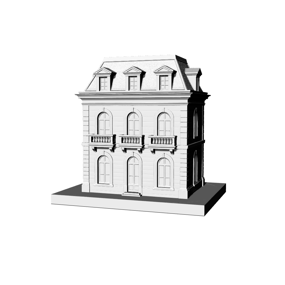 MRY-SFW LYTB469A  Miniature Scene Building Model European Classical Urban Architecture French Retro Single Building Model Ornament