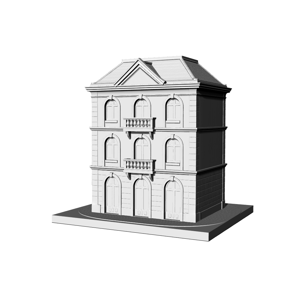 MRY-SFW LYTB469B  Miniature Scene Building Model European Classical Urban Architecture French Retro Single Building Model Ornament
