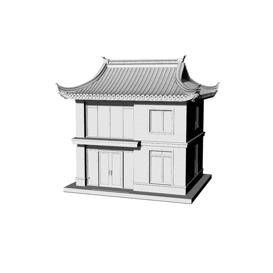 MRY-SFW LYTB470  Miniature Scene Building Model New Chinese Modern Light Luxury Bank Building Single Building