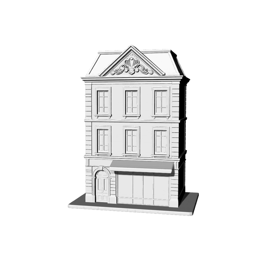 MRY-SFW LYTB488A  Miniature Scene Building Model French Classical Style Street Front Townhouse Building